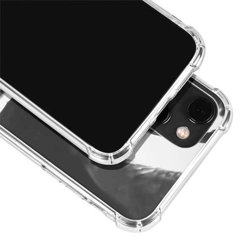 Black Marble Ink iPhone 14 Clear Case